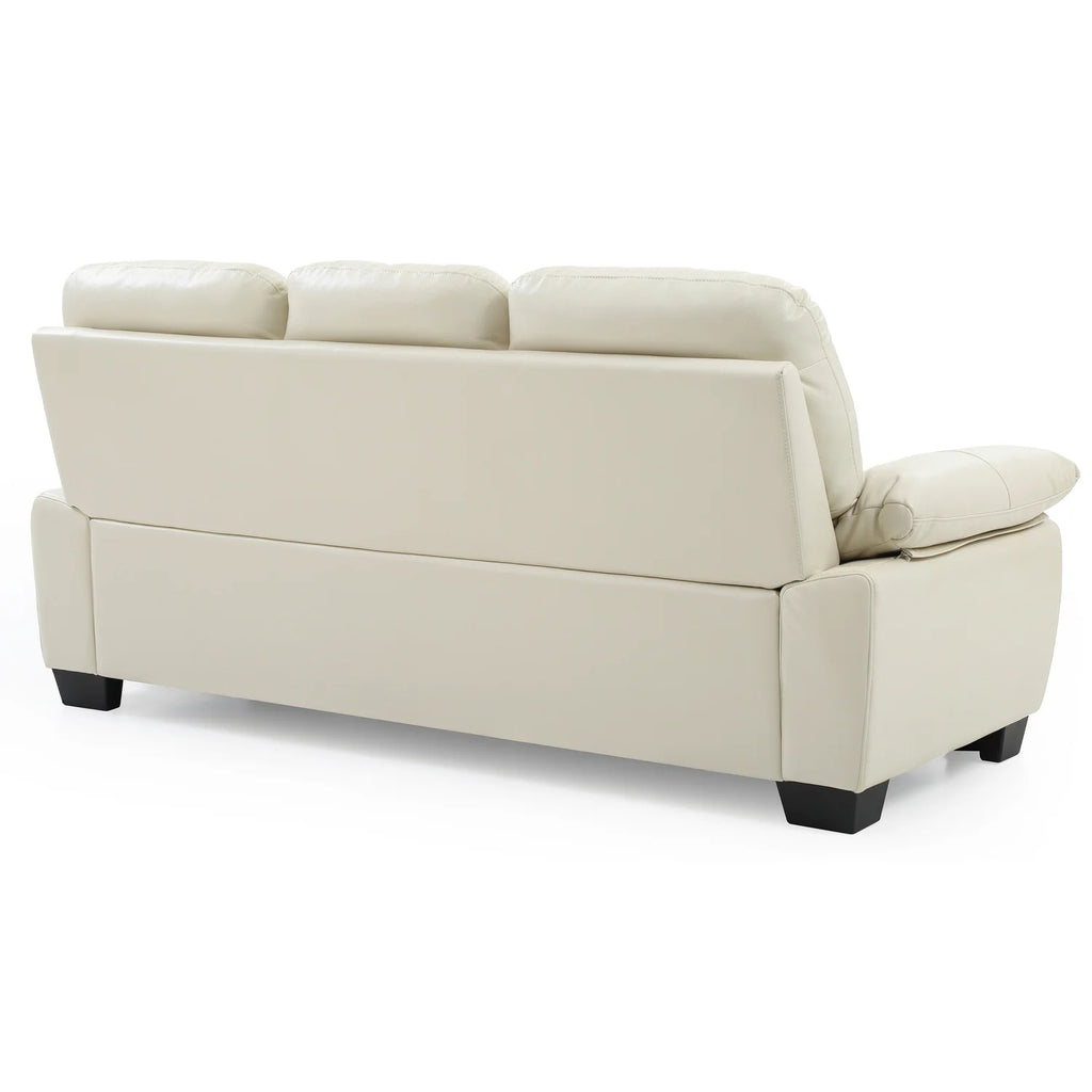 Pearl Faux Leather Straight Sofa H2443