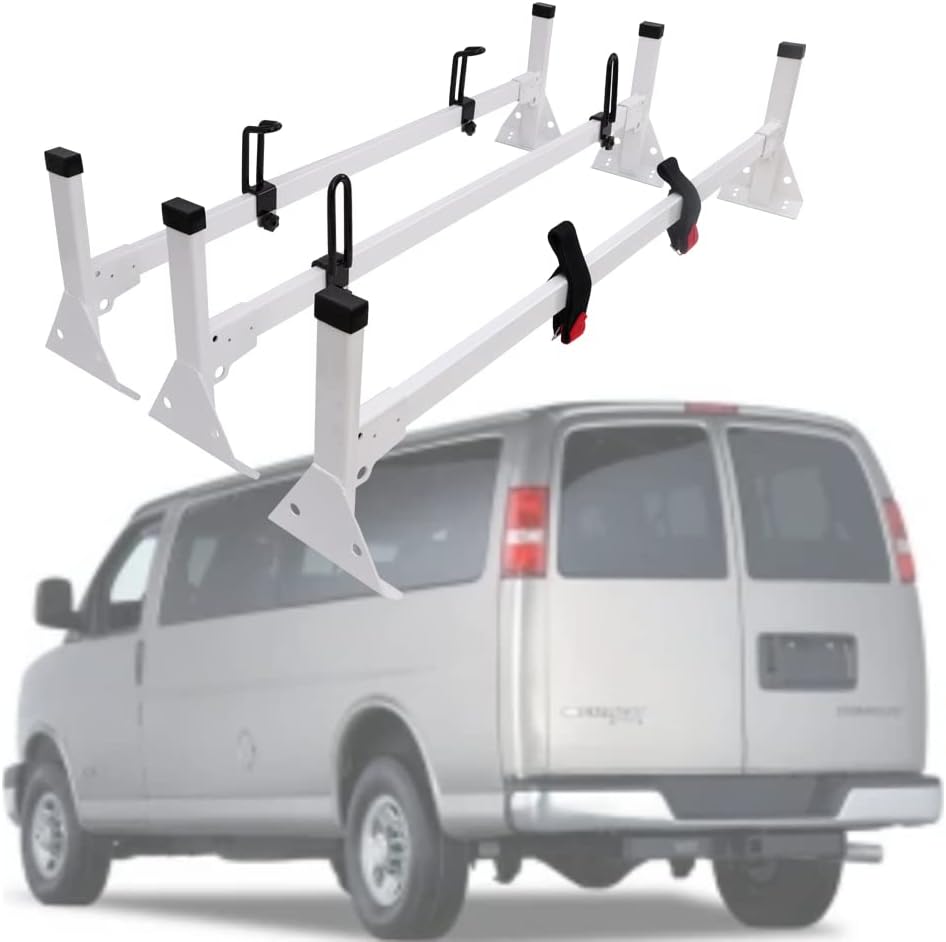 3 Bar Rain-Gutter Mount Roof Rack H280