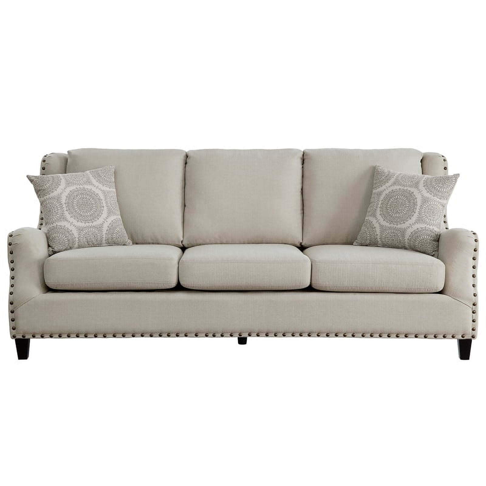 Beige 2-Piece Upholstered Sofa Set X479
