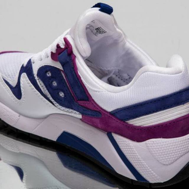 White Purple Suede Sneakers S2961