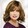 Brunette Mid-Length Straight Wig V834