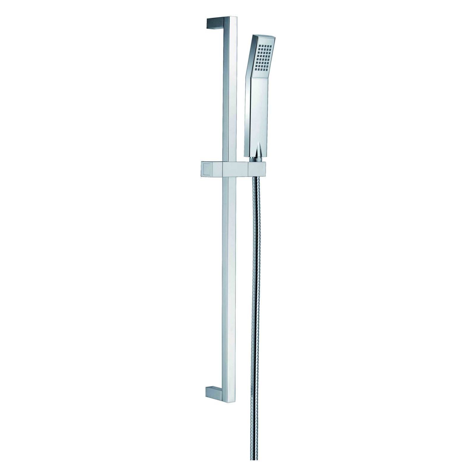 Polished Chrome Hand Held Shower Head Set with Hose G784