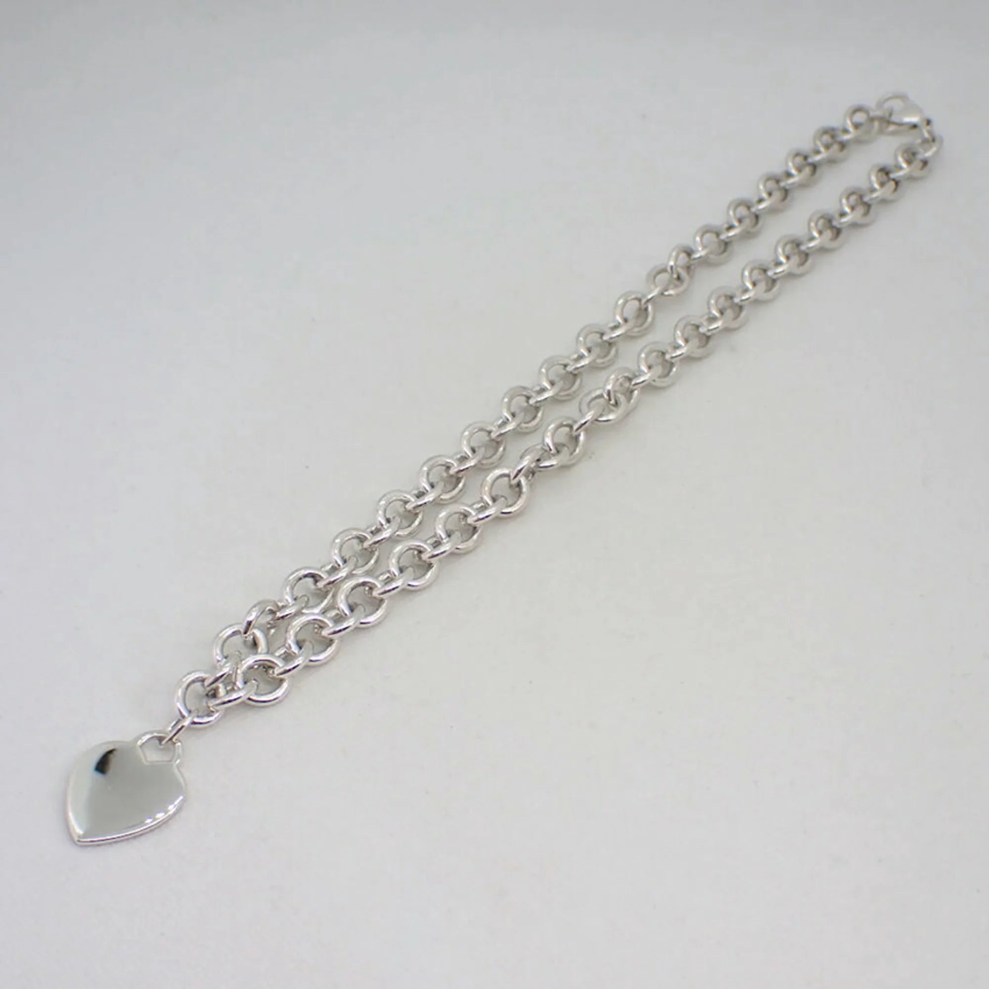 925 Heart Tag Pendant O246