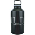 Black Miami Hurricanes 64oz. Stainless Matte Growler L859287