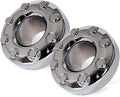 Chrome Open Dually Front Wheel Center Hub Cap Pack of 2 G626