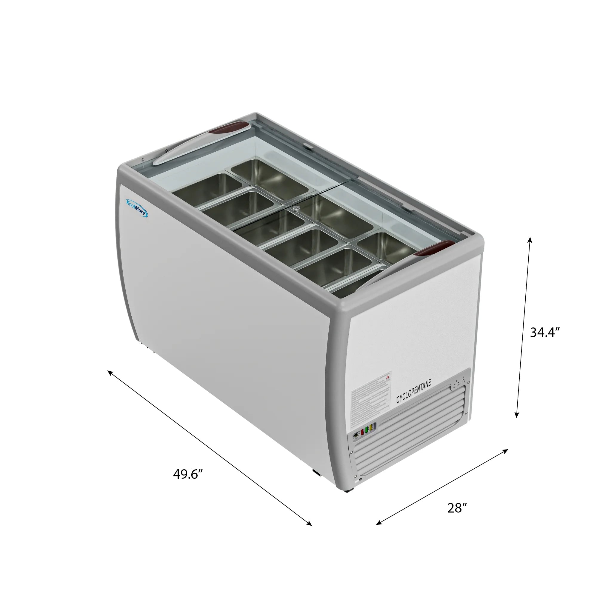 13 cu. ft. Gelato Dipping Cabinet Display Freezer with Sliding Glass Door F46405