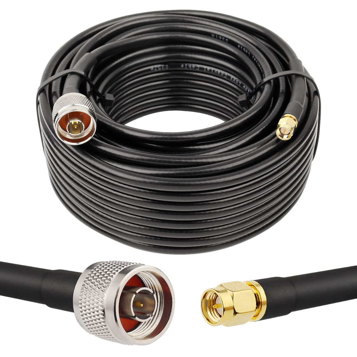 SMA to N Cable 50ft Low Loss 50 Ohm J877217