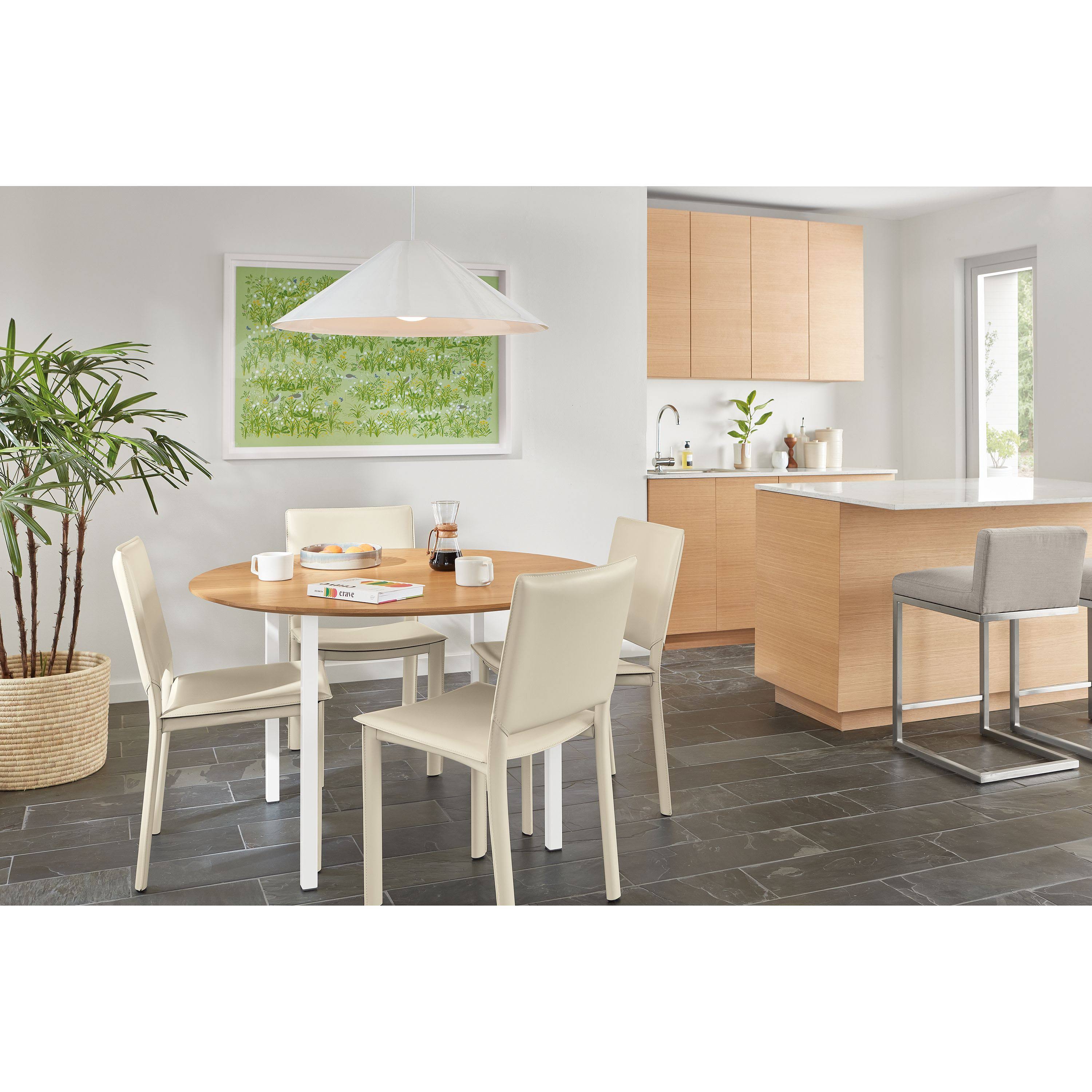 Maple Round Table with Gold Base A853
