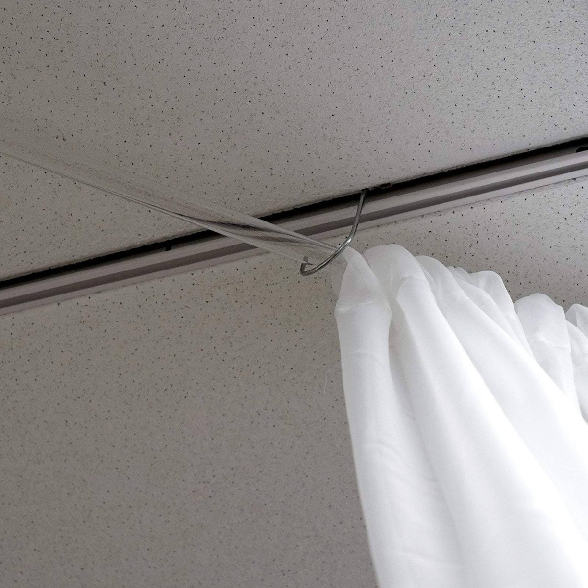 40 Feet White Sheer Voile Ceiling Draping Panel F449853