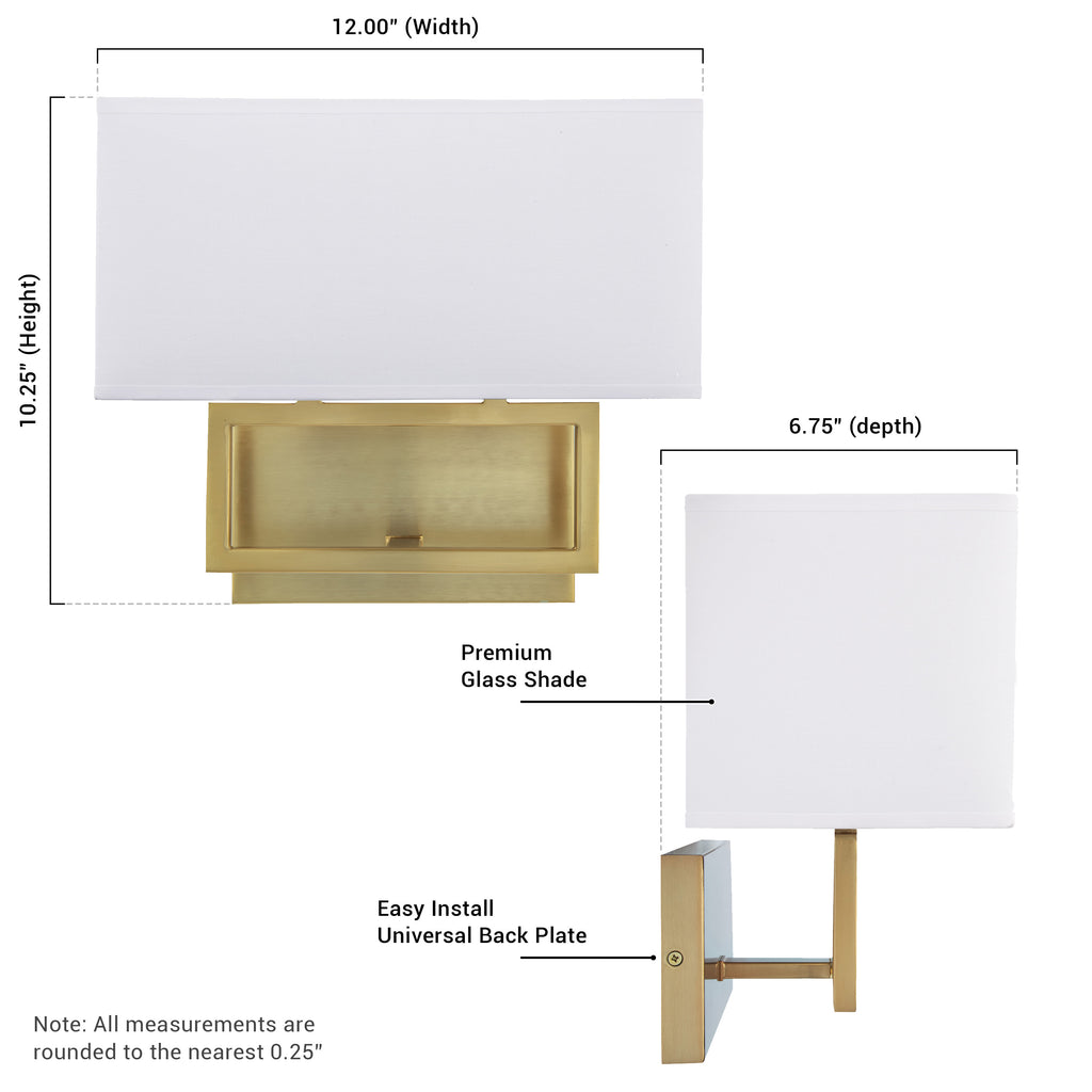 2 Light Wall Sconce Gold Finish G34679