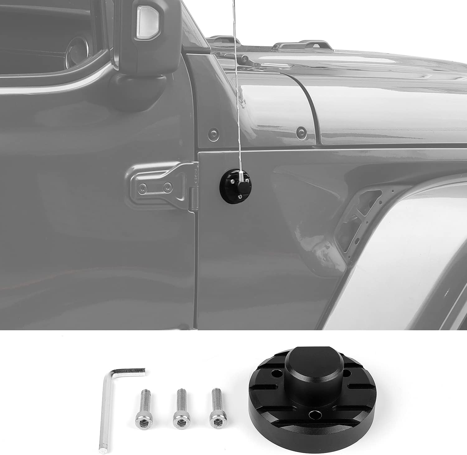 Red Aluminum Antenna Base Pack of 2 P8060
