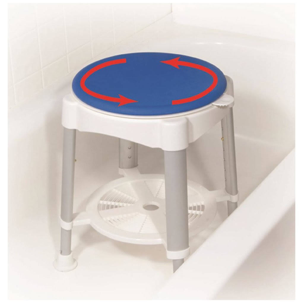 Blue Padded Rotating Bath Stool X20843