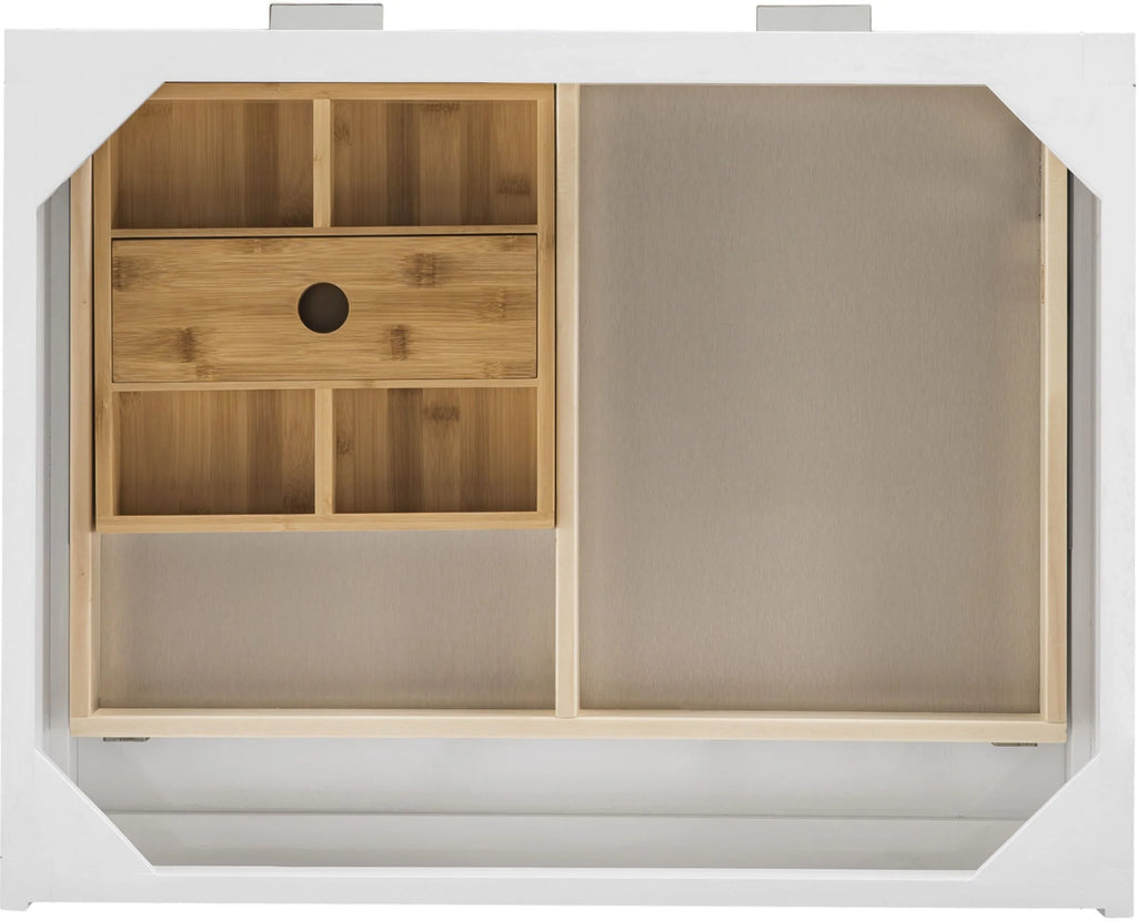 Mid Century Acacia Makeup Countertop Unit T469606