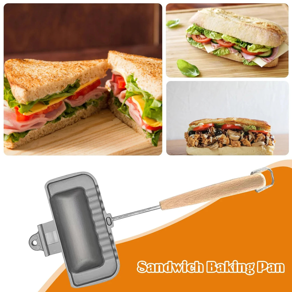 Double-Sided Non-Stick Sandwich Maker Pan 2PC Q269