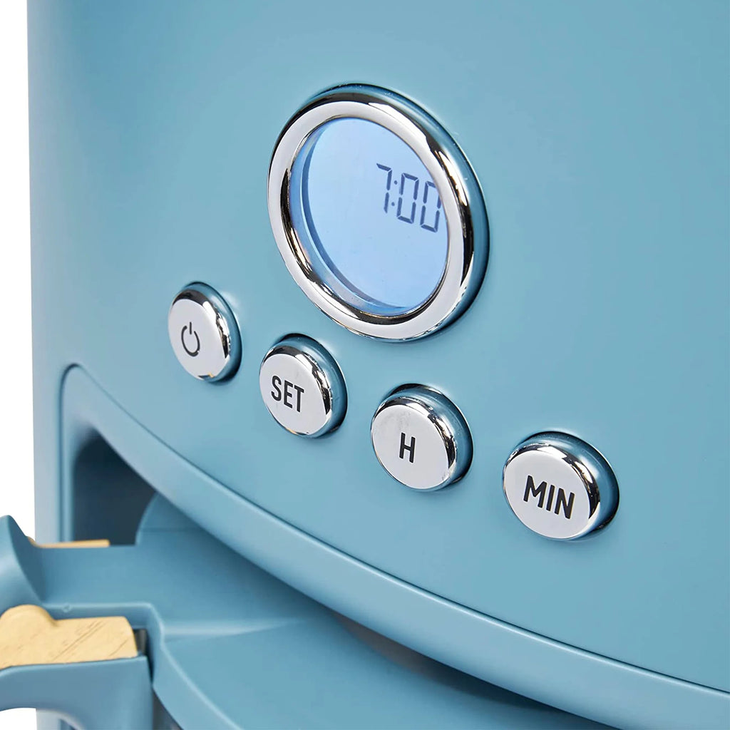 Stone Blue 10 Cup Coffee Maker with LCD Display F3107
