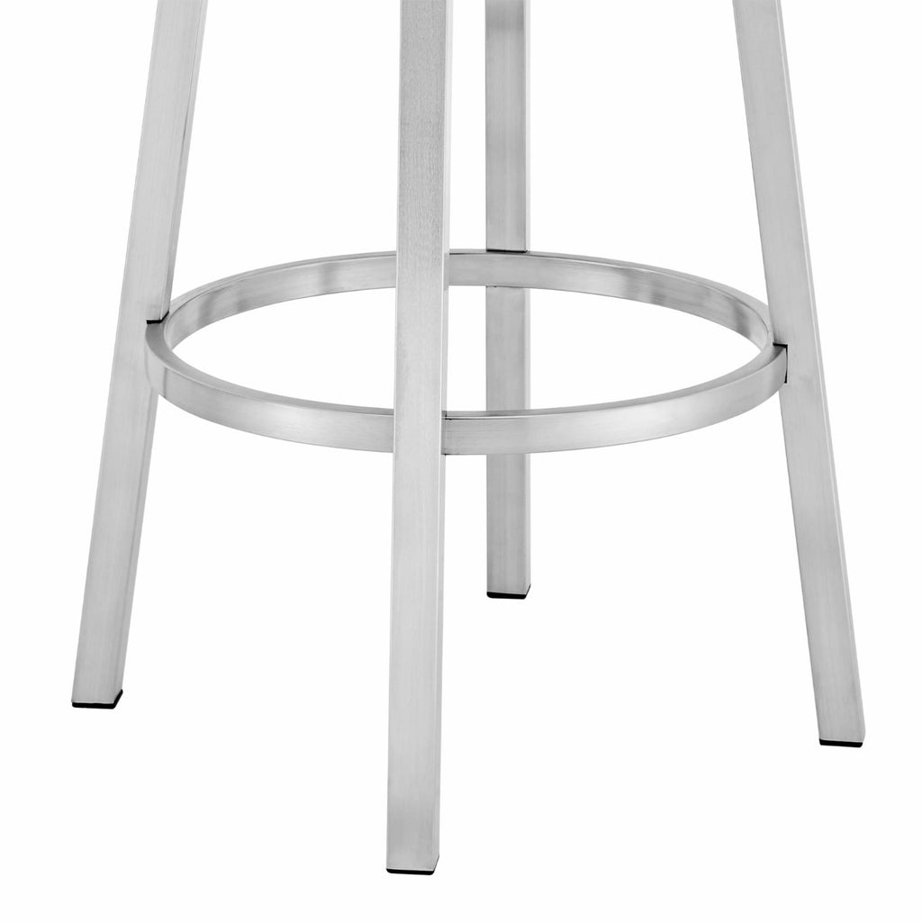 Faux Leather Swivel Bar Stool H6479