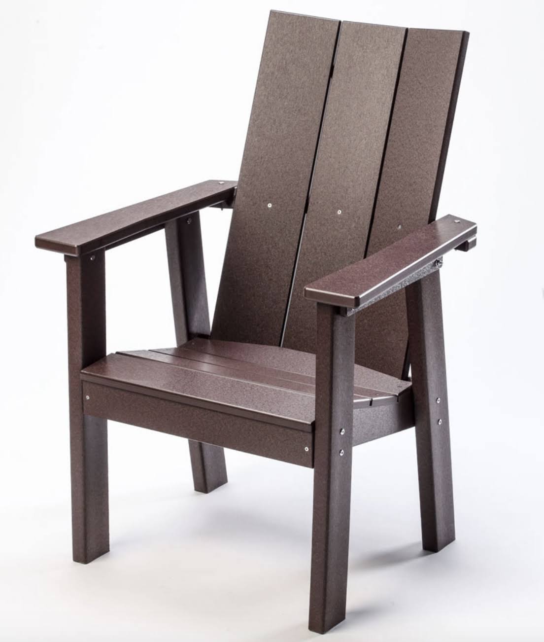 Turf Green Recycled Plastic Upright Adirondack Chair M844136