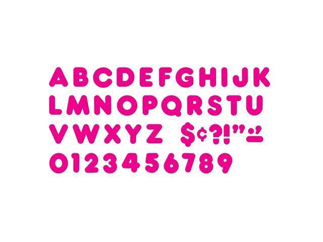 Deep Pink 2x22 Casual Uppercase Ready Letters, 6 Packs L454