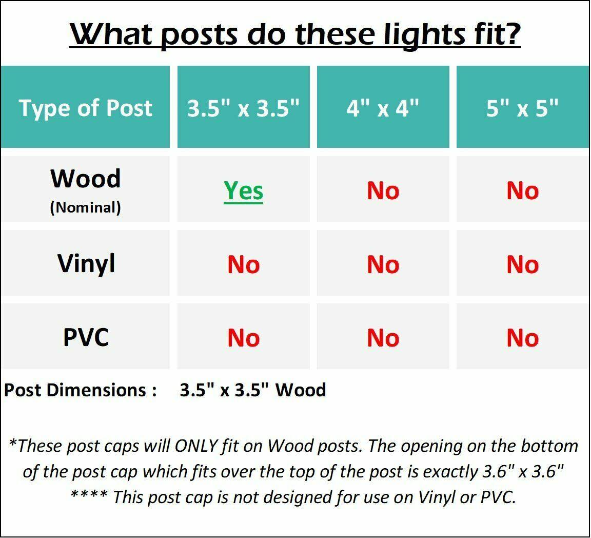 Bronze Solar Cast Aluminum LED Post Cap Light, 6 Pack J78956