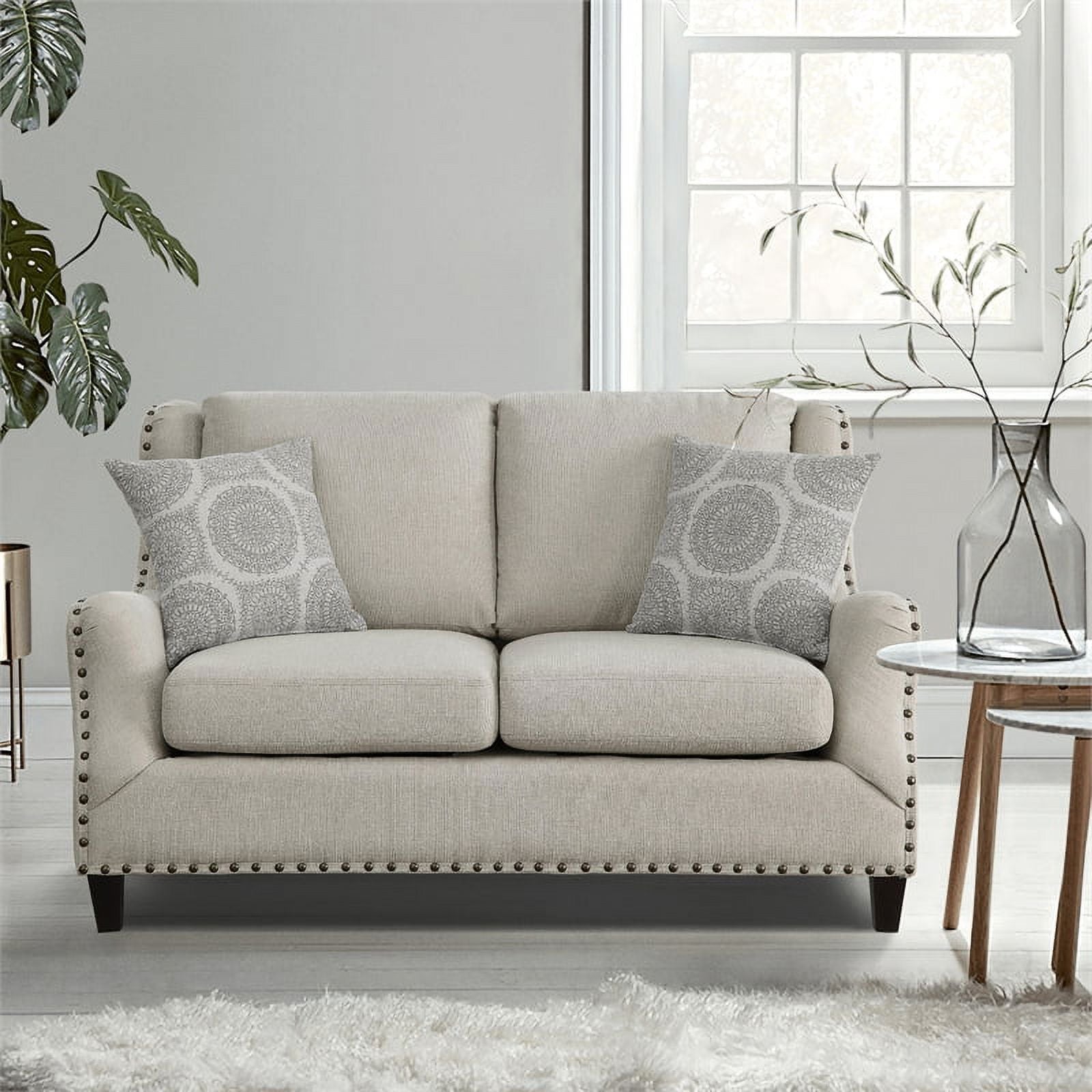 Beige 2-Piece Upholstered Sofa Set X479