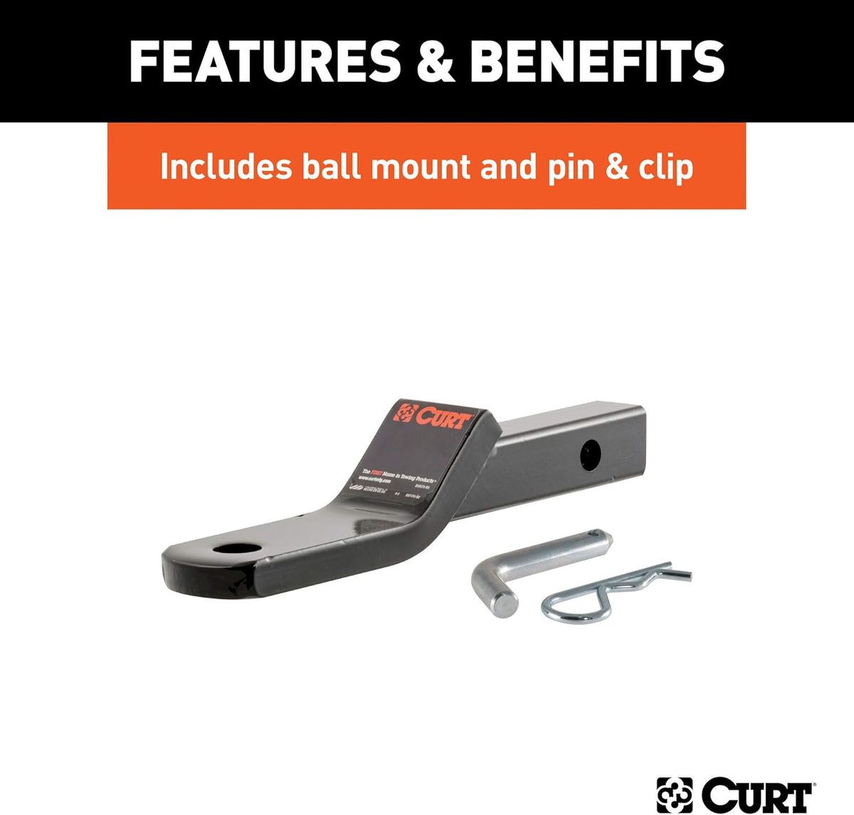 Class 1 Trailer Hitch with Ball Mount, 1-1/4-In Receiver P5155