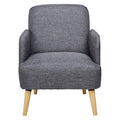 Grey Fabric Accent Chair V4730