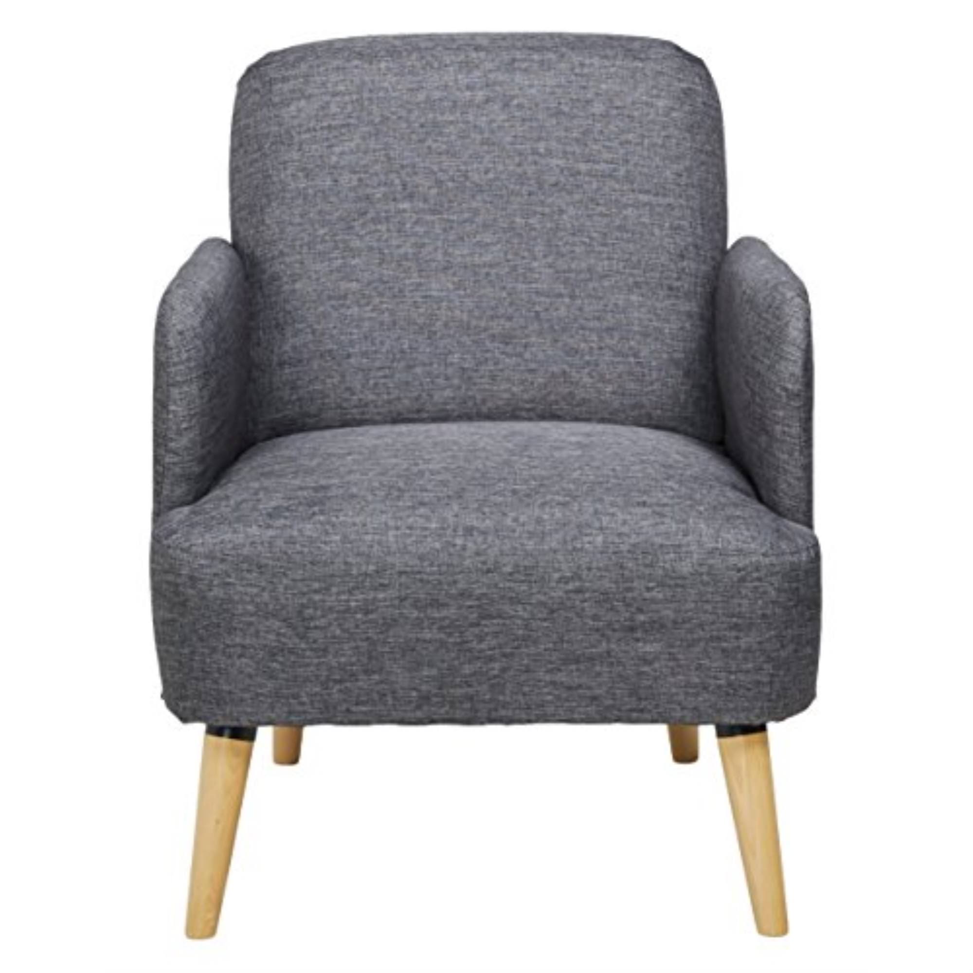 Grey Fabric Accent Chair V4730