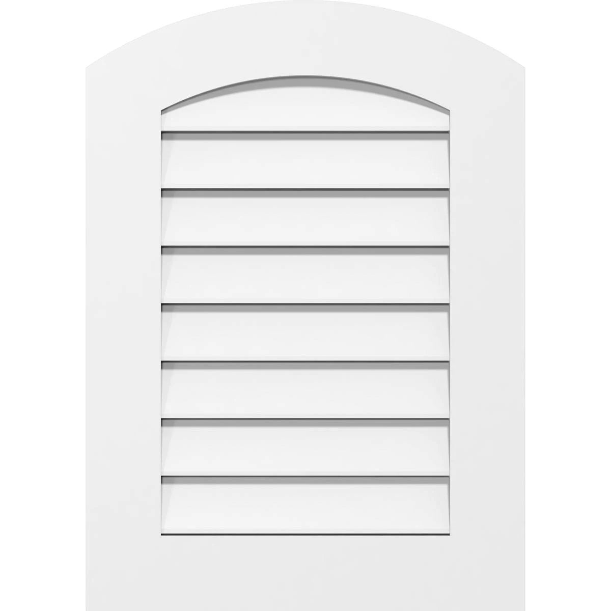 Arch Top Surface Mount PVC Gable Vent O615