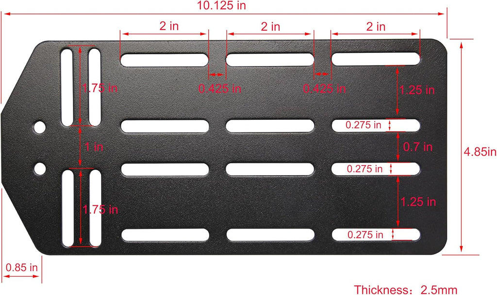 Queen - King Bed Frame Headboard Bracket Modification Plate, Set of 2 Q6745