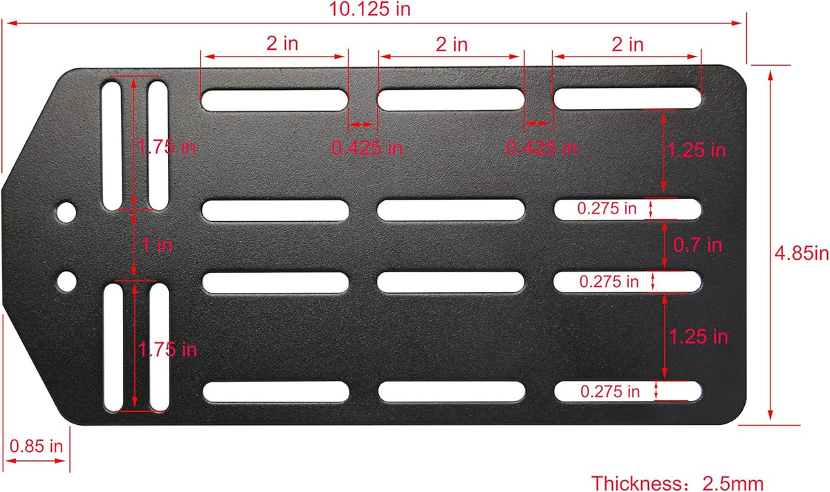 Queen - King Bed Frame Headboard Bracket Modification Plate, Set of 2 Q6745