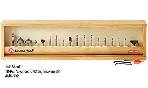 18-Pc CNC Router Bit Collection, 1/4 Shank H861
