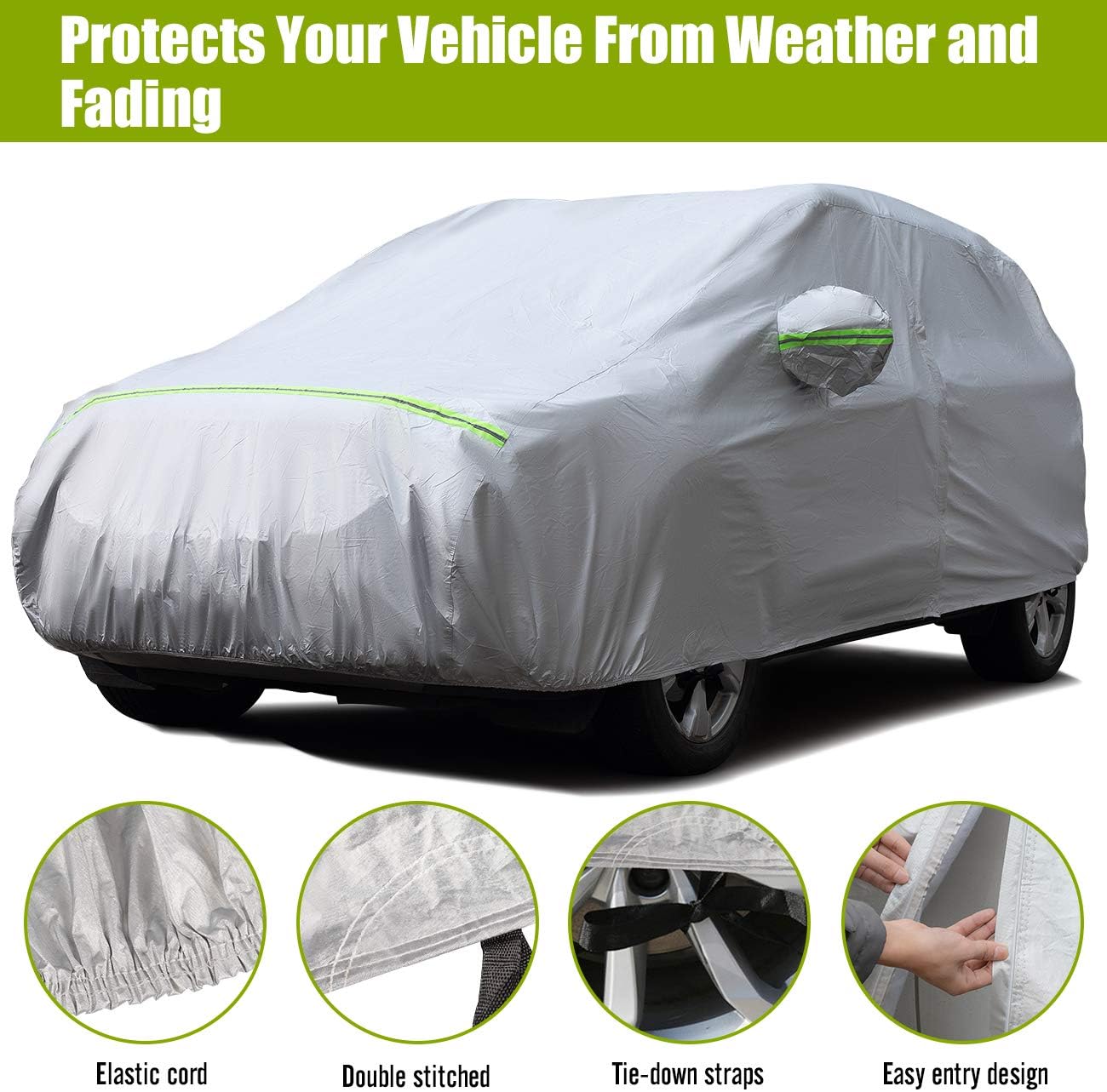 5 Layer Waterproof Windproof Car Cover SUV Cover N69128