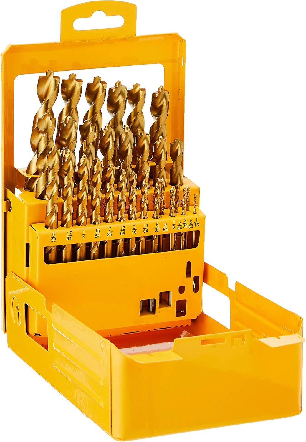 29-Piece Titanium Drill Bit Set with Pilot Point D8636