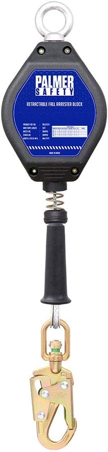 30 FT. Self Retracting Lifeline Galvanized Cable with Steel Snap Hook A5039