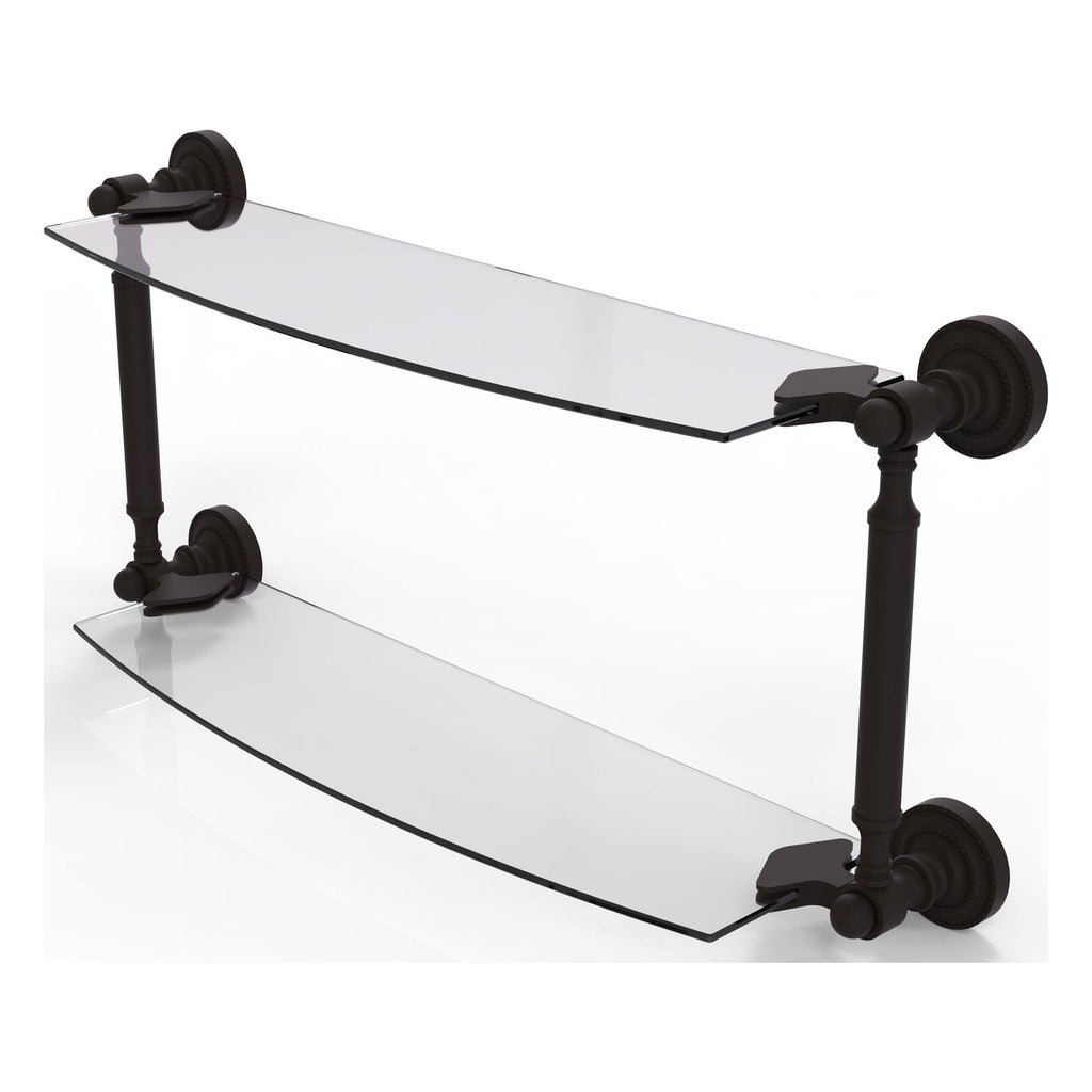 18x22 Two Tiered Glass Shelf Oil Rubbed Bronze X86831