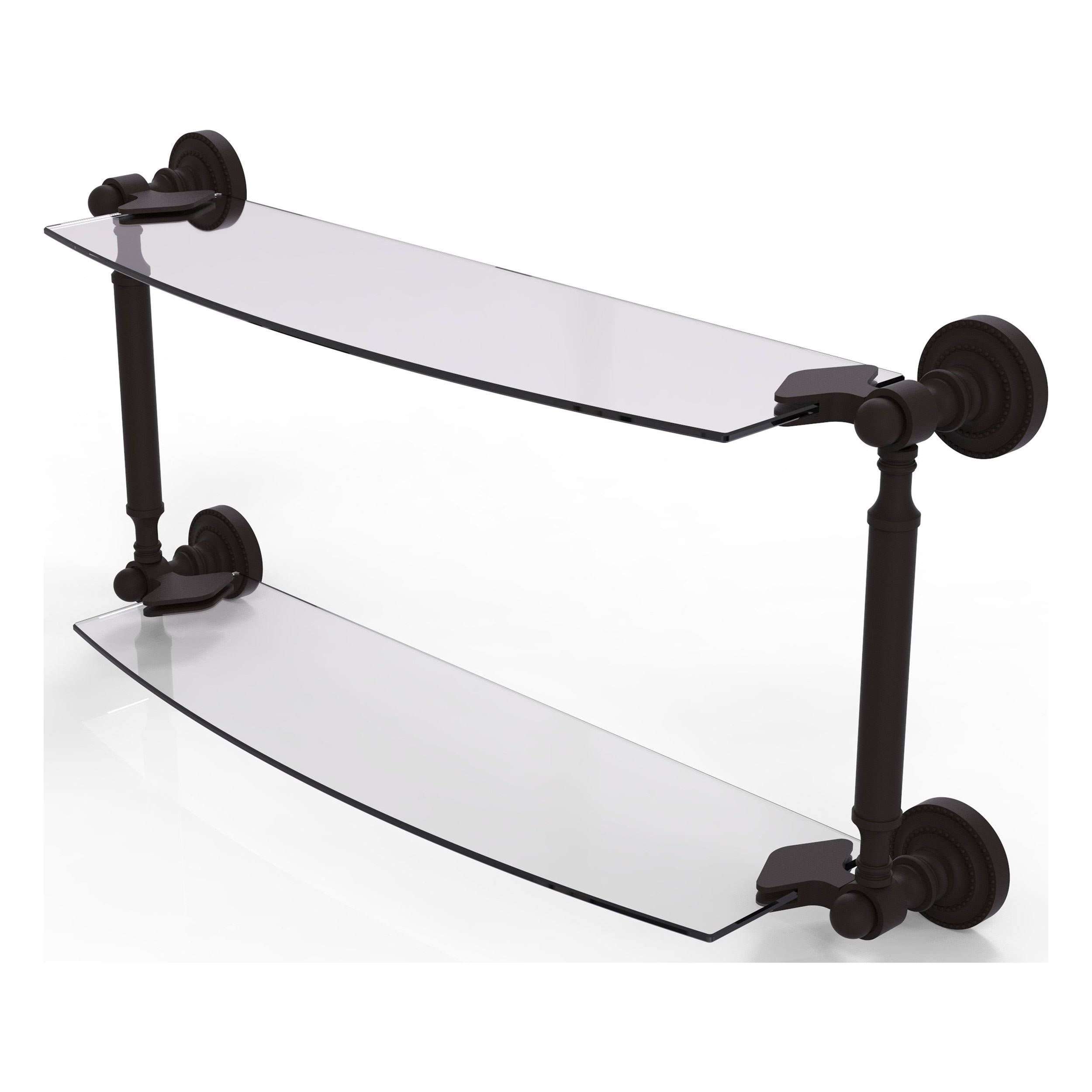 18x22 Two Tiered Glass Shelf Oil Rubbed Bronze X86831
