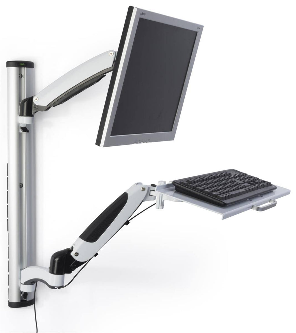 Aluminum Adjustable Height Monitor Desk Mount Stands A80536