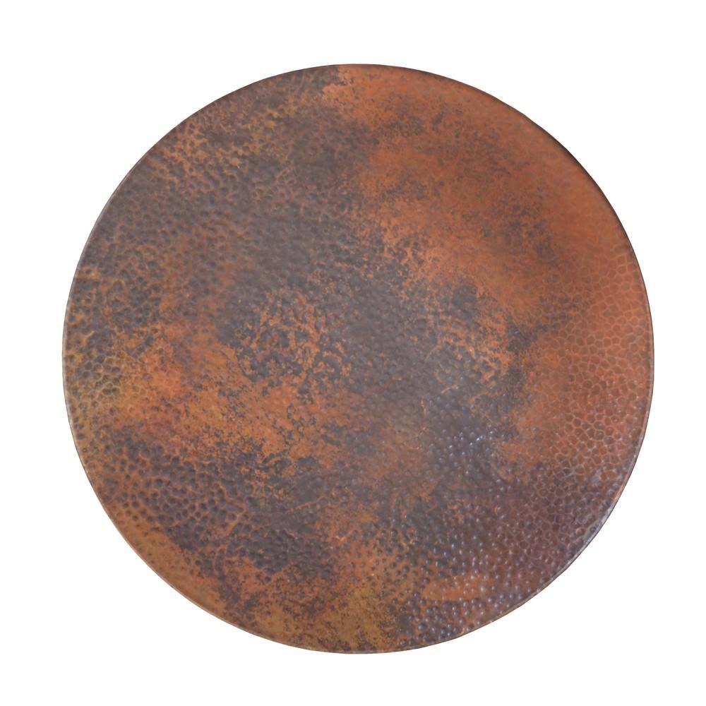 Hammered Tempered Copper Lazy Susan Z794070