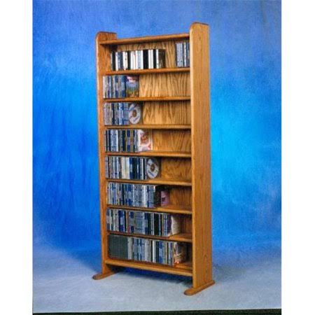 Solid Oak 8 Shelf CD Cabinet I5369