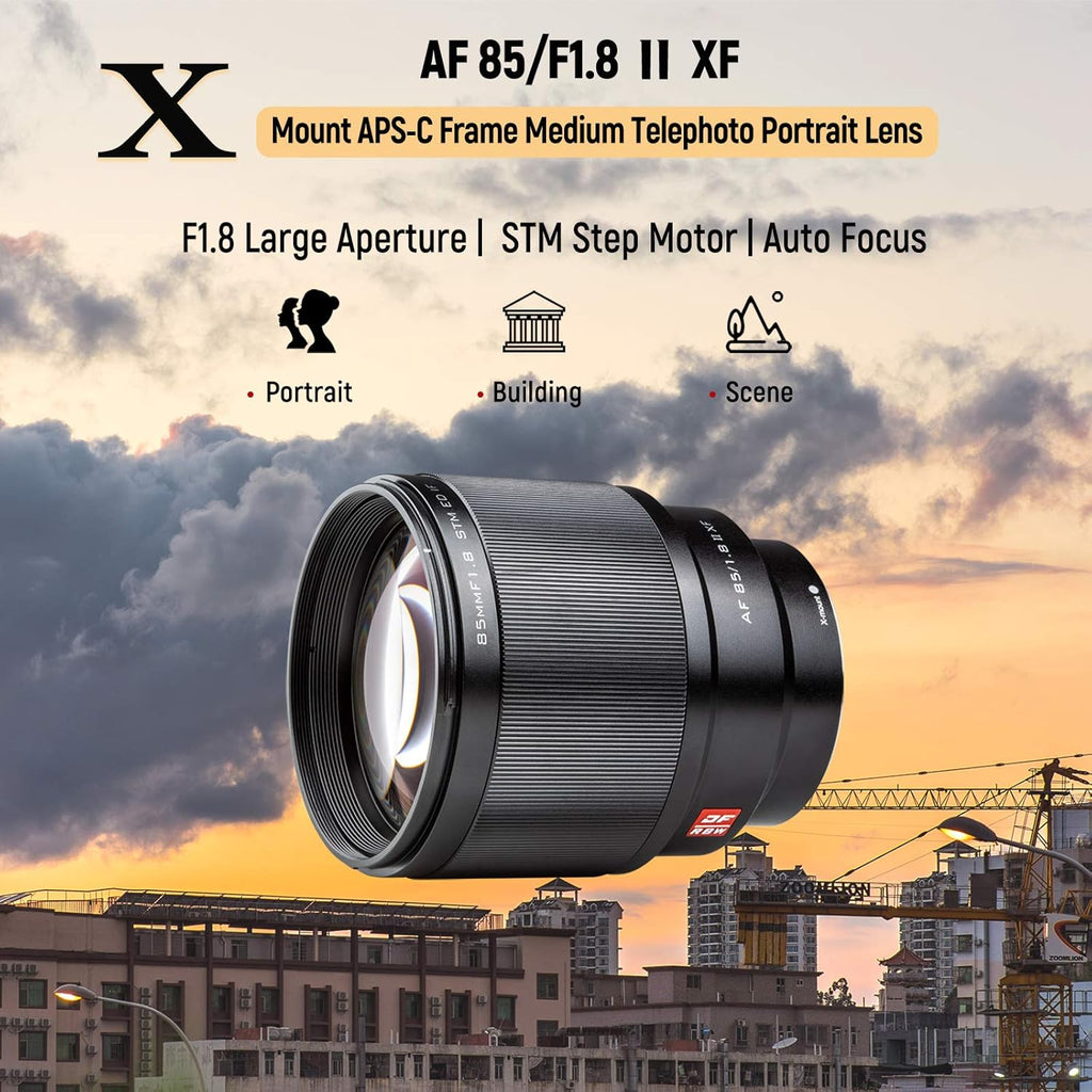 85mm F1.8 Mark II STM Auto Focus Lens for Fuji X Mount Y243