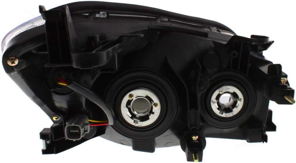 For Toyota RAV4 Headlight 2006 2007 2008 Driver and Passenger Side Pair Clear Lens Black Interior Sport Model E5014