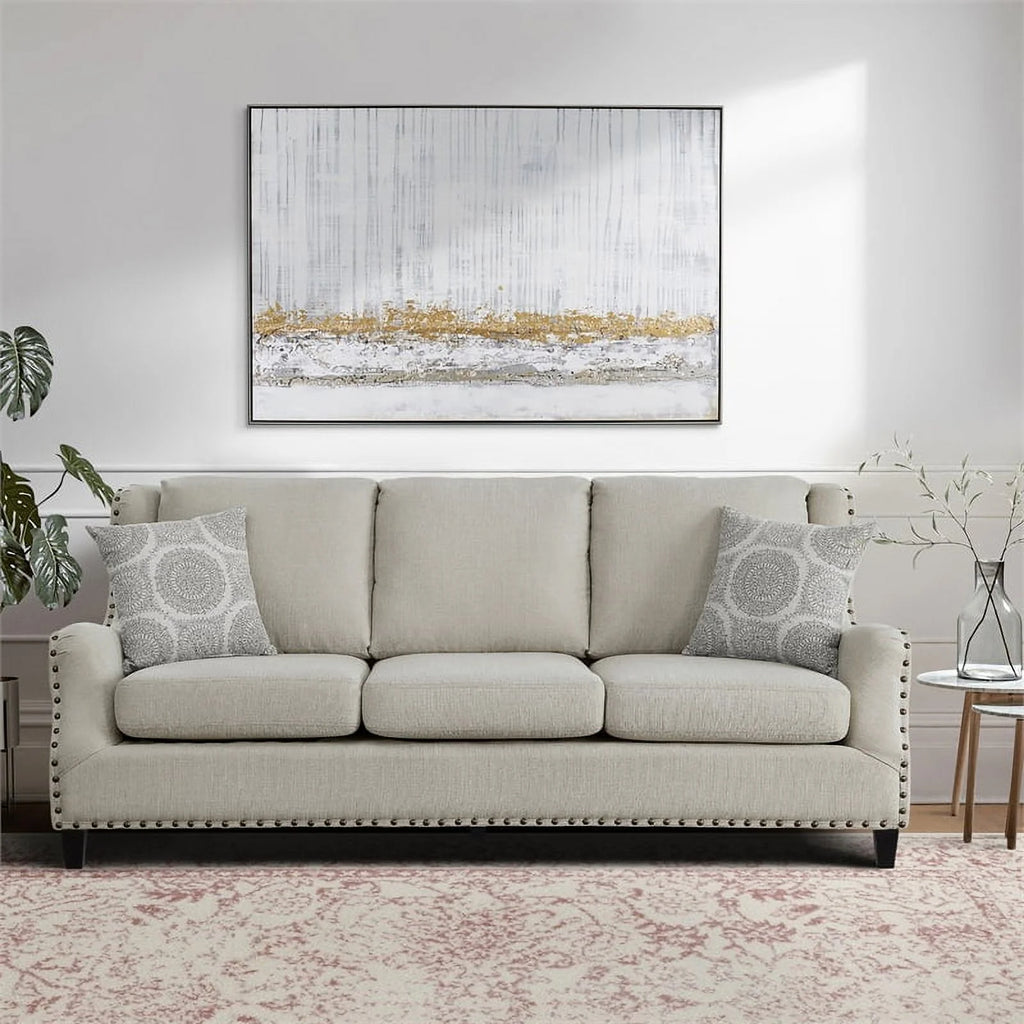 Beige 2-Piece Upholstered Sofa Set X479