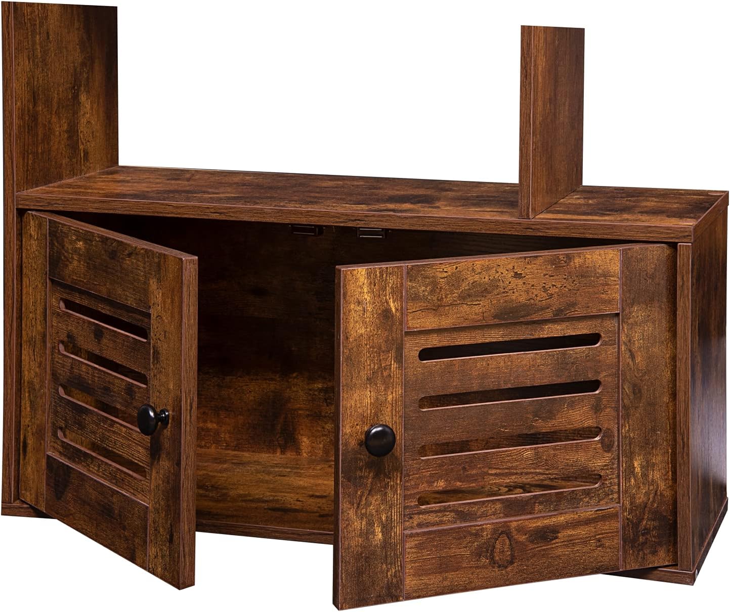 5-Tier Wooden Bookcase with Doors L392001