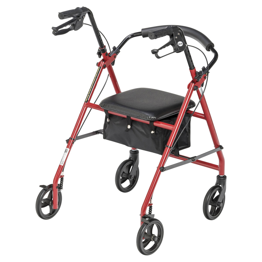 Red Rollator with 6x22 Wheels G2103