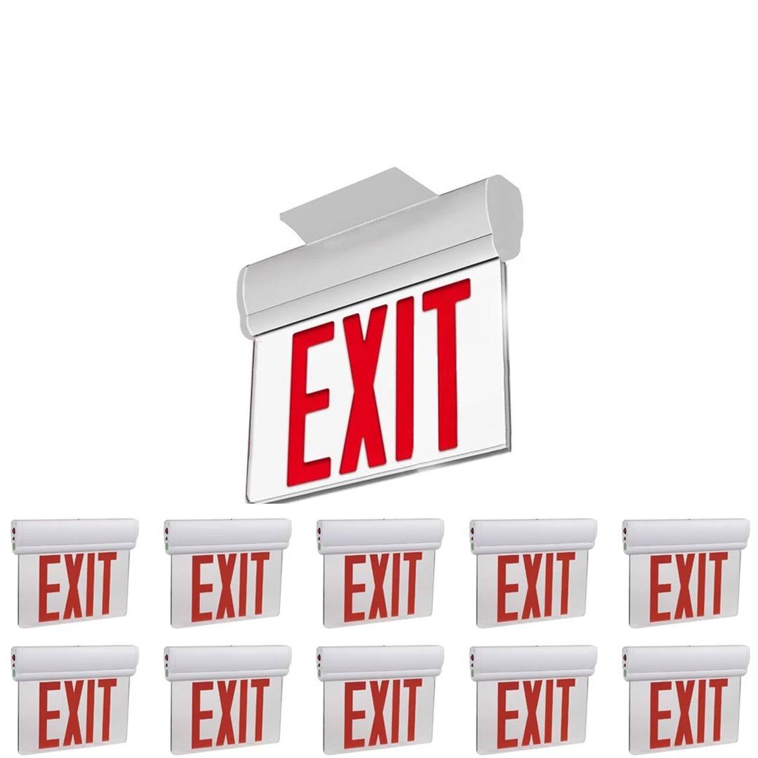 10-Pack Red LED Exit Sign J30235