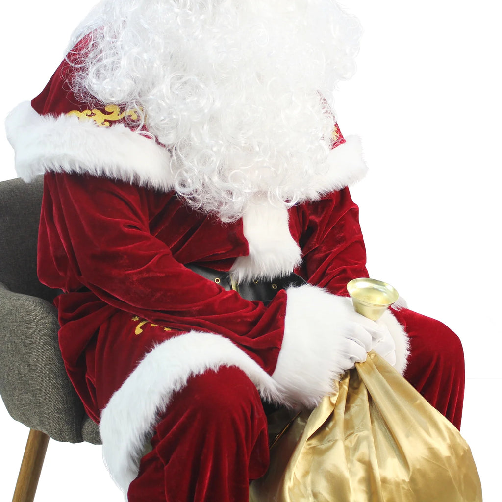 Deluxe Velvet Santa Claus Suit Set 12pcs -XXL R623207