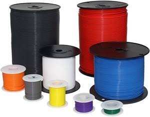 26 Gauge Gray PTFE High Temperature Stranded Wire, 1000 ft. A162558