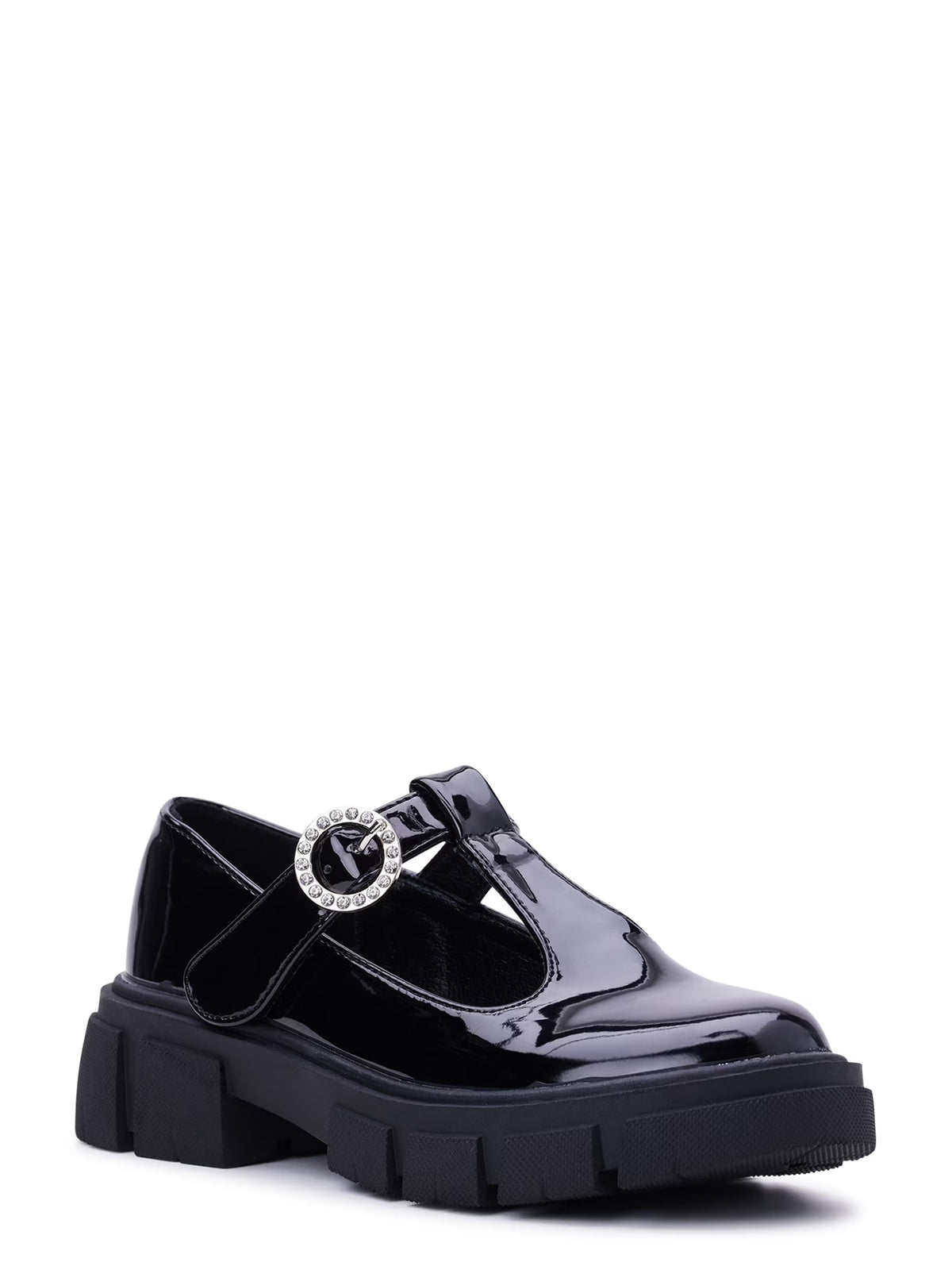 Girls Platform T-Strap Mary Janes S729