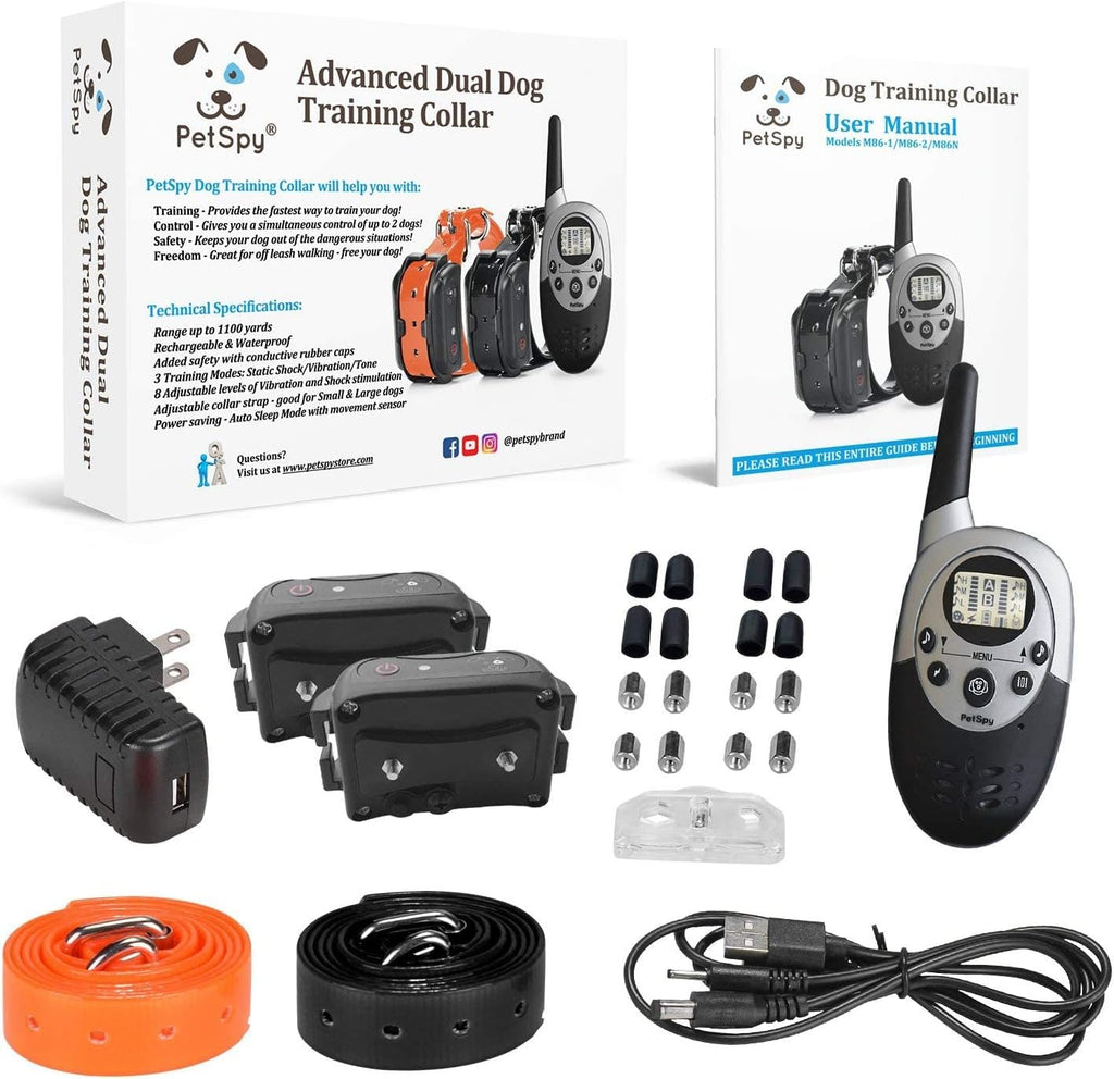 Waterproof Rechargeable Remote Training Dog Collar Pack of 2 L75385