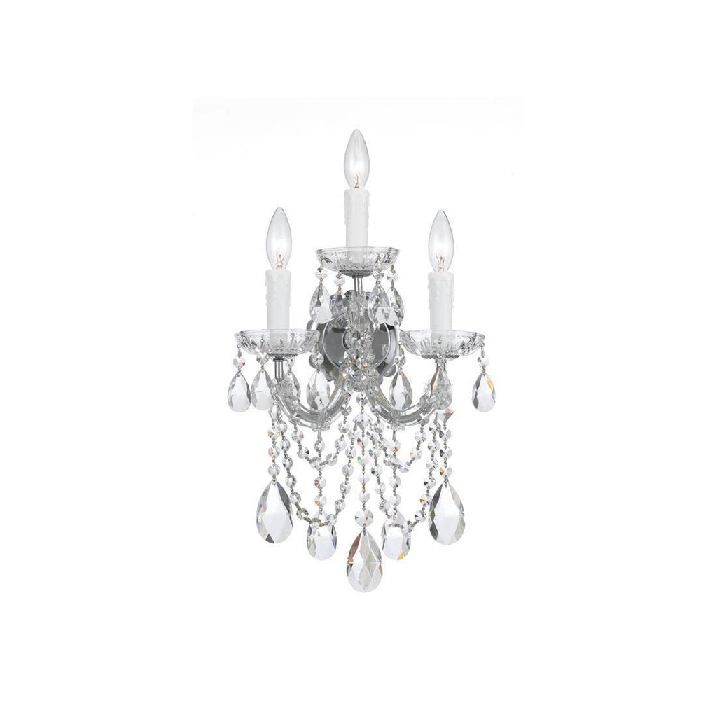 3 Light Sconce, Polished Chrome Z539